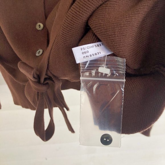 Never Worn Vintage Garnet Hill Brown Sweater size M - Picture 4 of 5